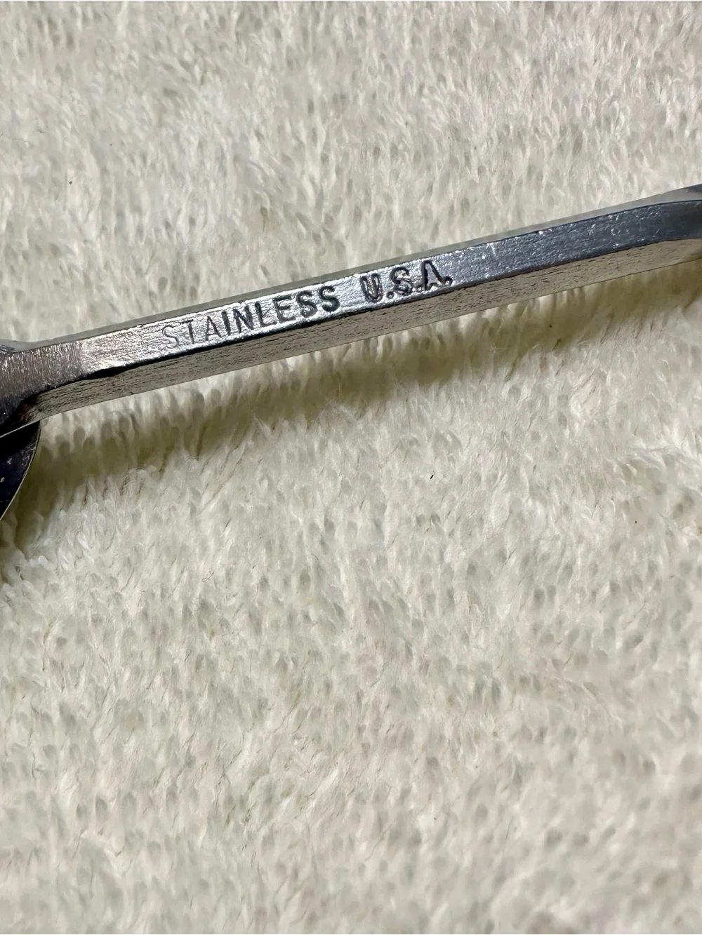 Vintage Bar Spoon Stainless Steel USA Twisted Handle Cocktail Stirrer 9